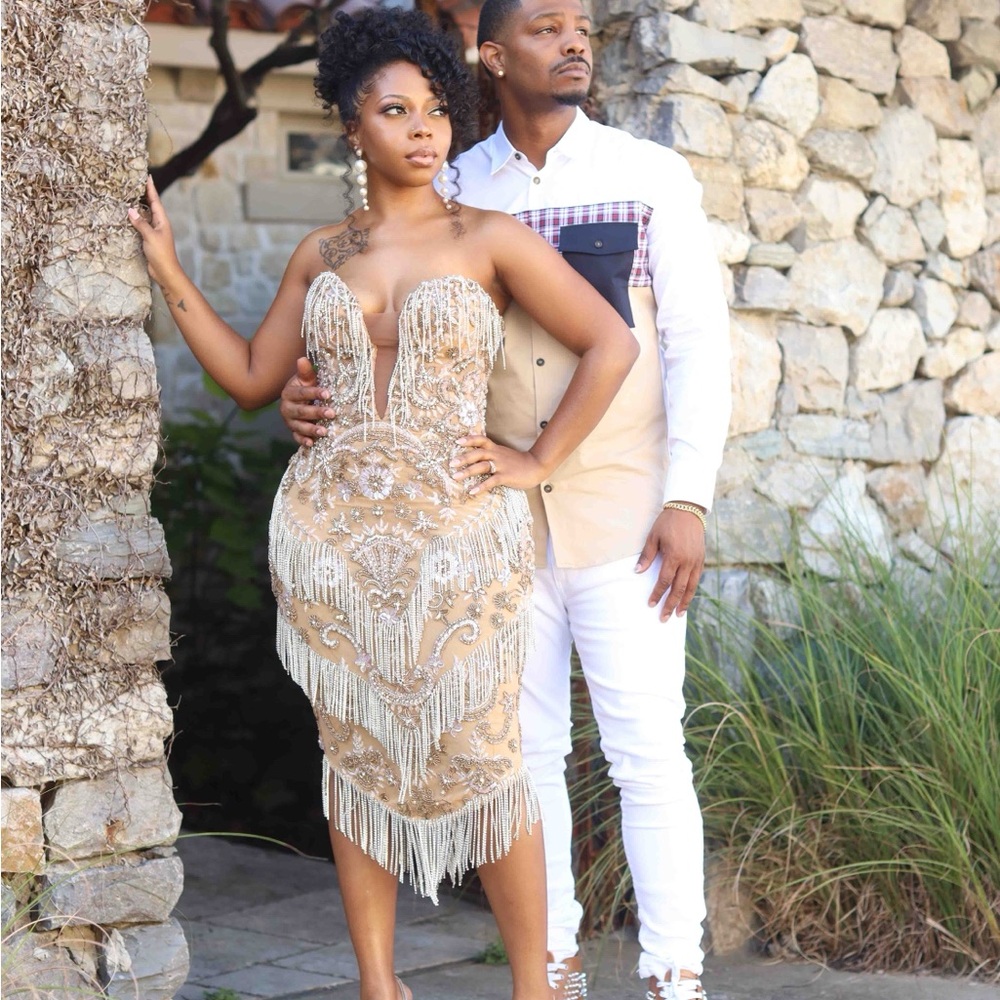 Bronze Tassel Dress - Picture 4 of 5